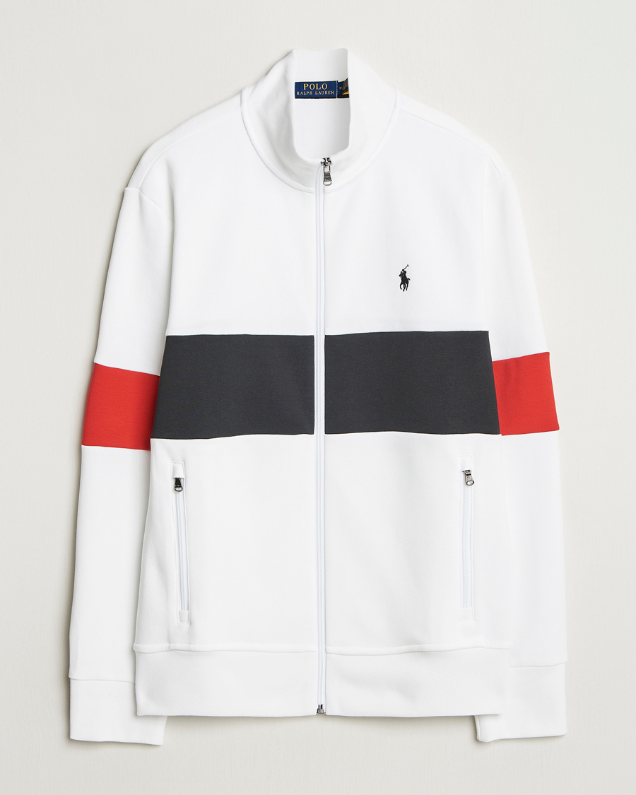 Heren | Truien | Polo Ralph Lauren | Striped Track Jacket Ceramic White/Multi