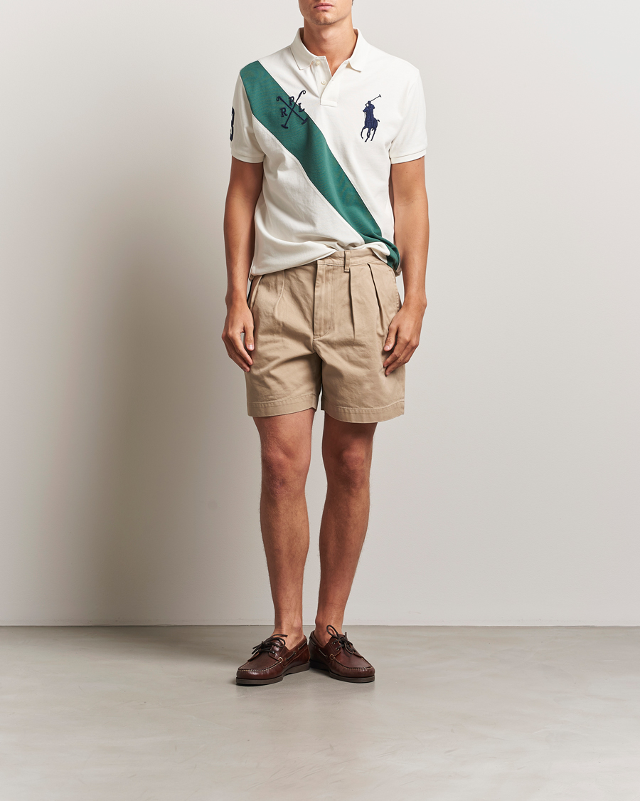 Homme | Polos | Polo Ralph Lauren | Custom Slim Diagonal Stripe Polo Nevis/Washed Forest