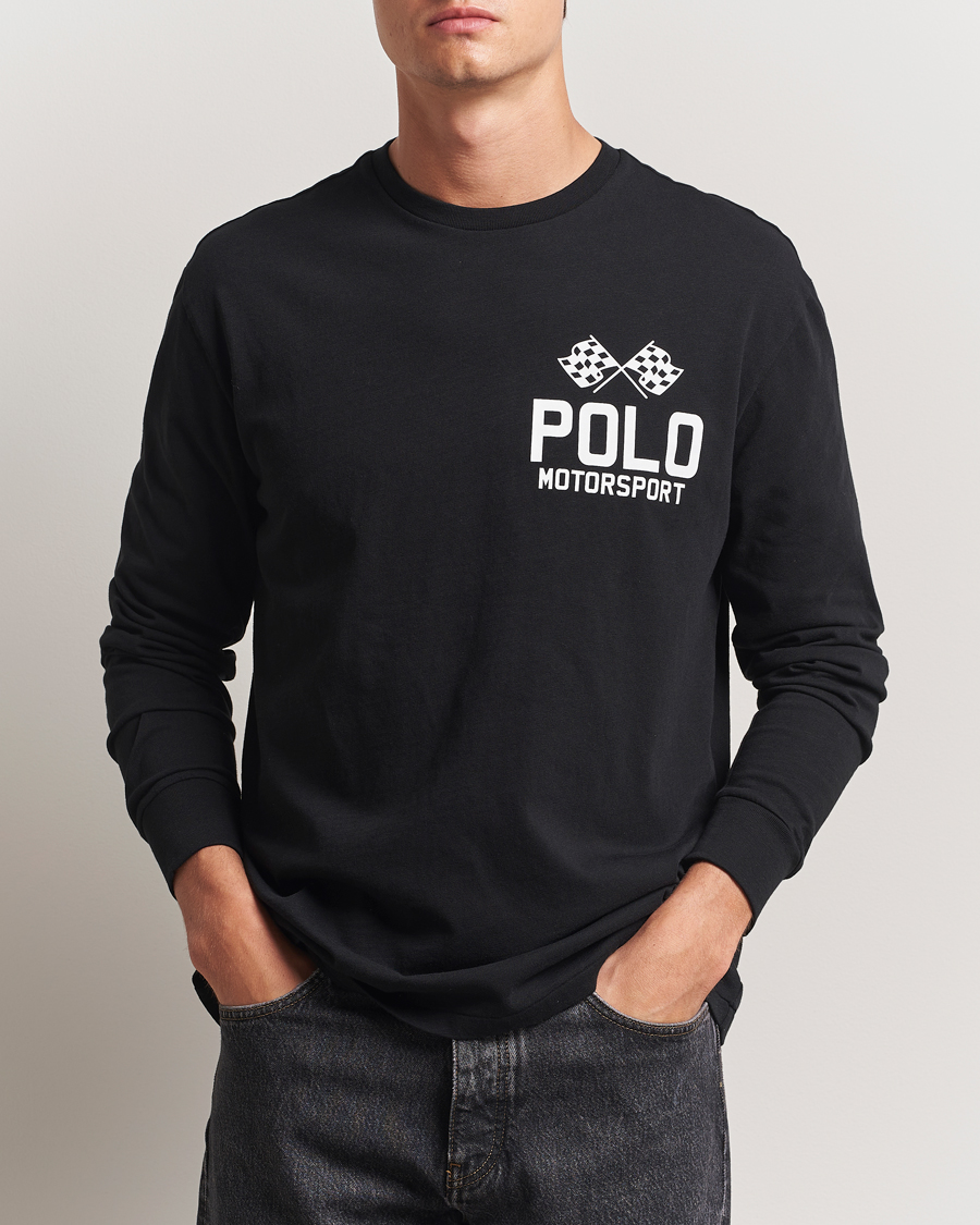 Homme | T-shirts | Polo Ralph Lauren | RL Motorsport Long Sleeve Tee Polo Black
