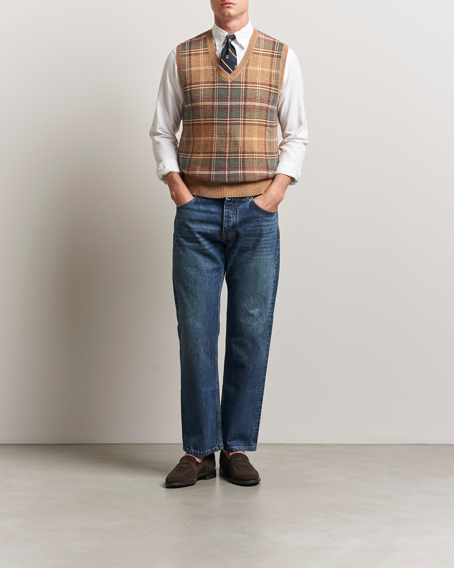 Homme | Pulls Et Tricots | Polo Ralph Lauren | Wool/Cotton Vest Tan Combo
