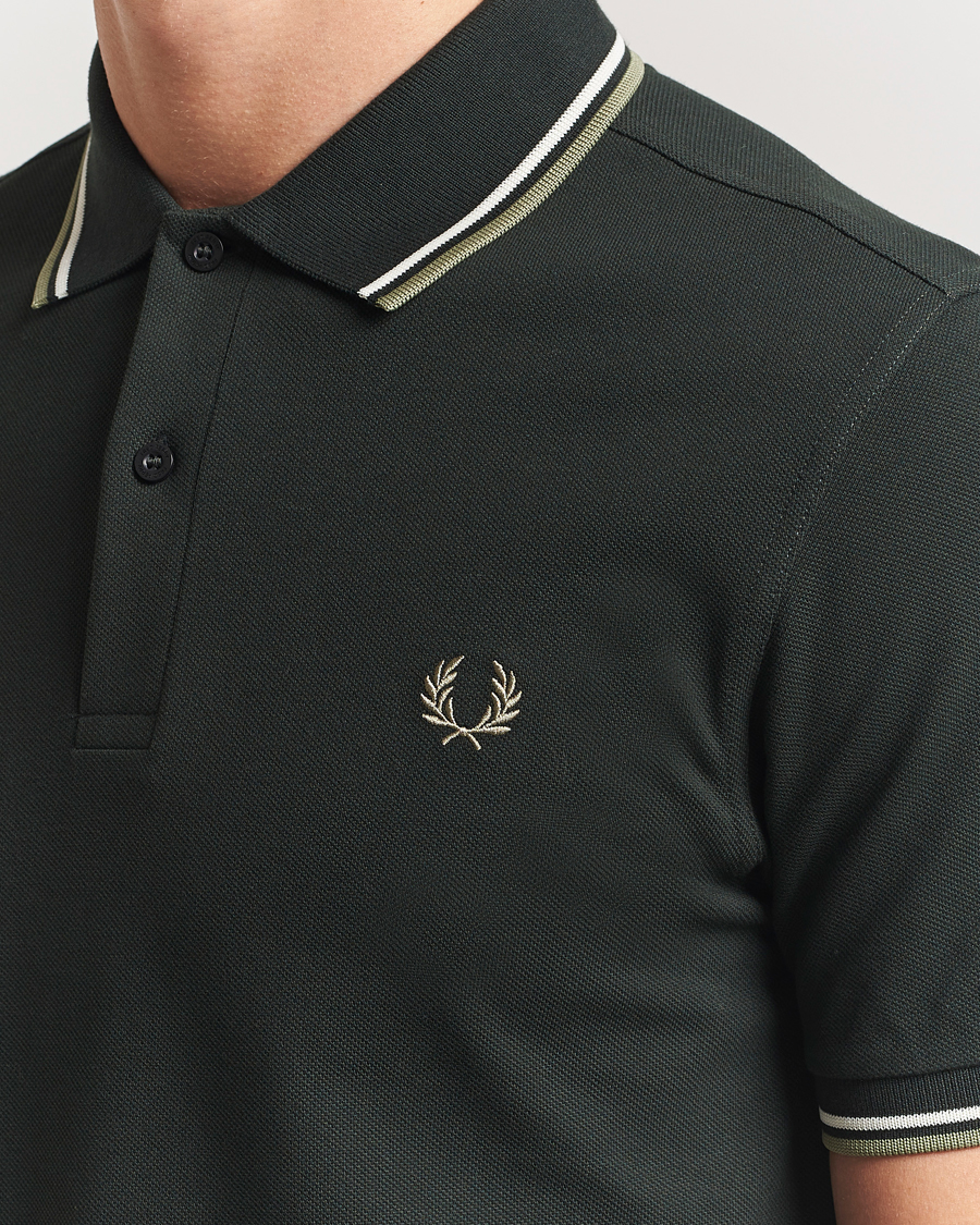 Heren | Polo's | Fred Perry | Twin Tipped Polo Shirt Night Green