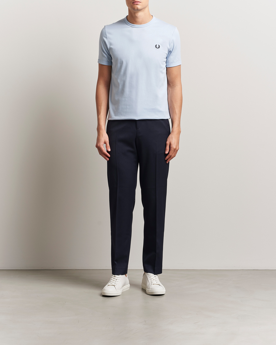 Homme | T-shirts | Fred Perry | Ringer T-Shirt Light Smoke