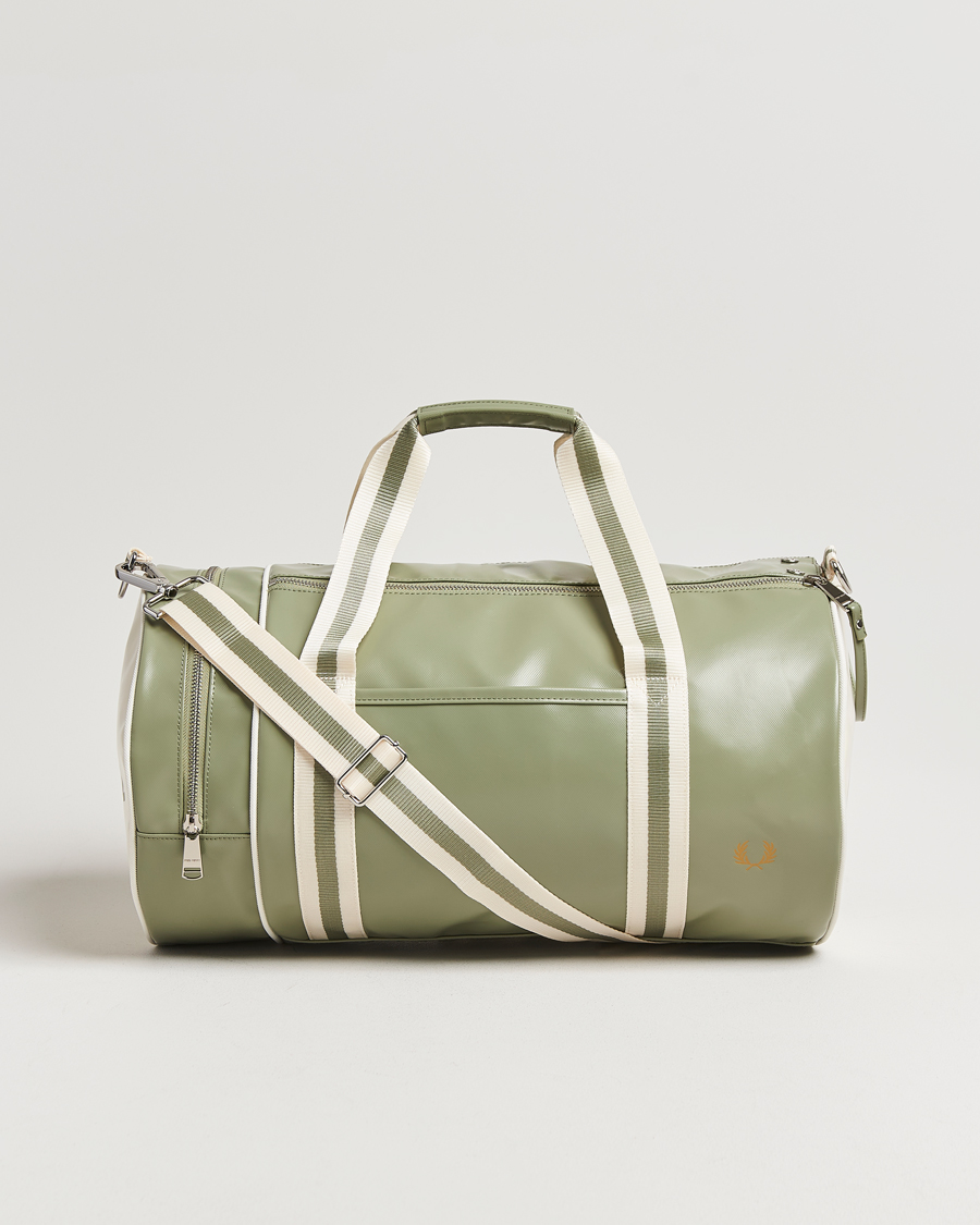 Homme | Sacs | Fred Perry | Classic Barrel Bag Olive Mint/White