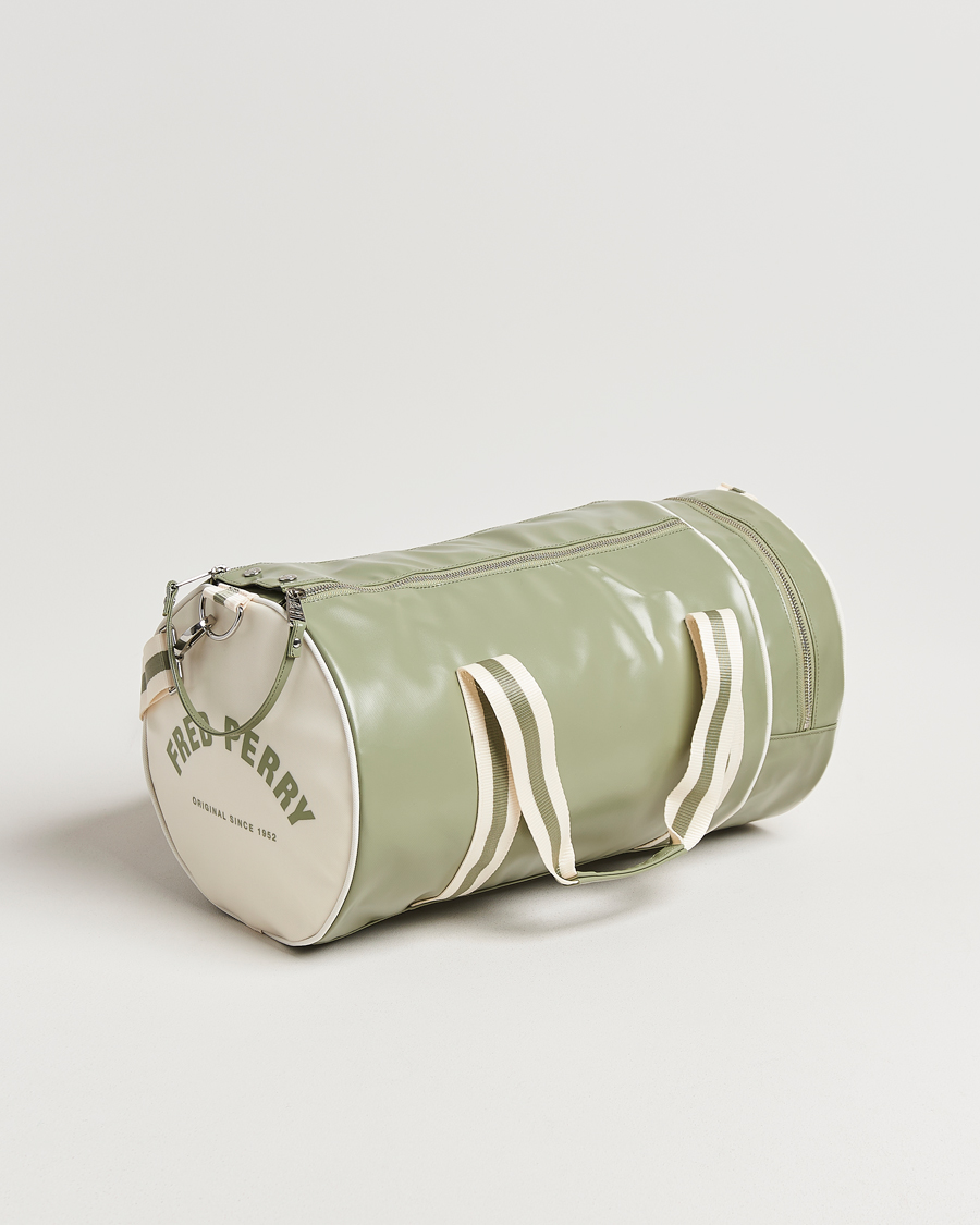 Homme | Sacs | Fred Perry | Classic Barrel Bag Olive Mint/White