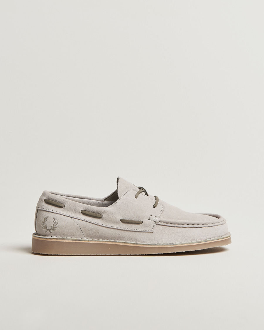 Heren | Instappers | Fred Perry | Meaden Suede Loafer Light Oyster