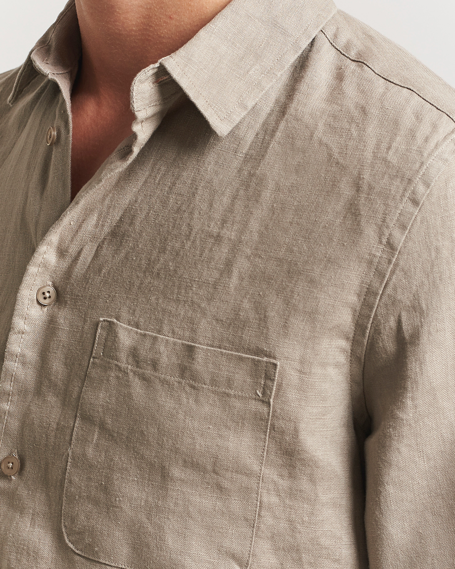 Homme | Chemises | Samsøe Samsøe | Liam Linen Shirt Greige