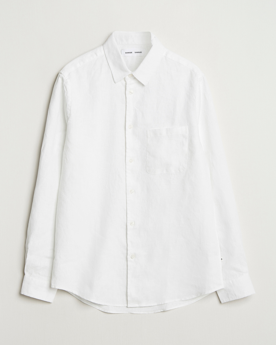 Homme | Chemises | Samsøe Samsøe | Liam Linen Shirt White