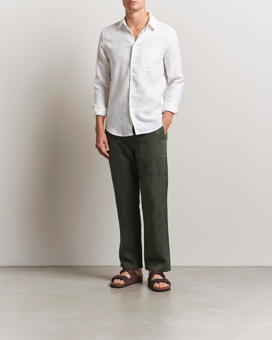 Homme | Chemises | Samsøe Samsøe | Liam Linen Shirt White