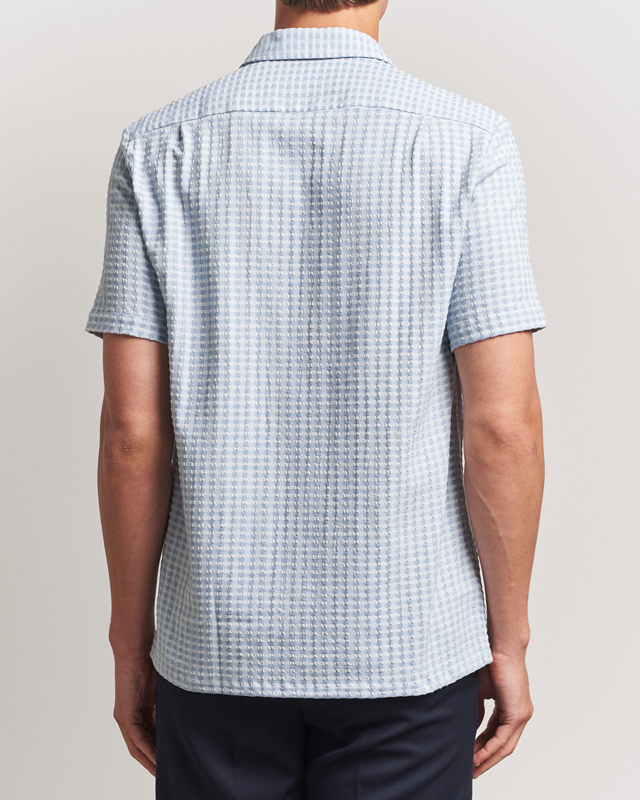 Homme | Chemises | Samsøe Samsøe | Avan Structured Short Sleeve Shirt Gray Dawn