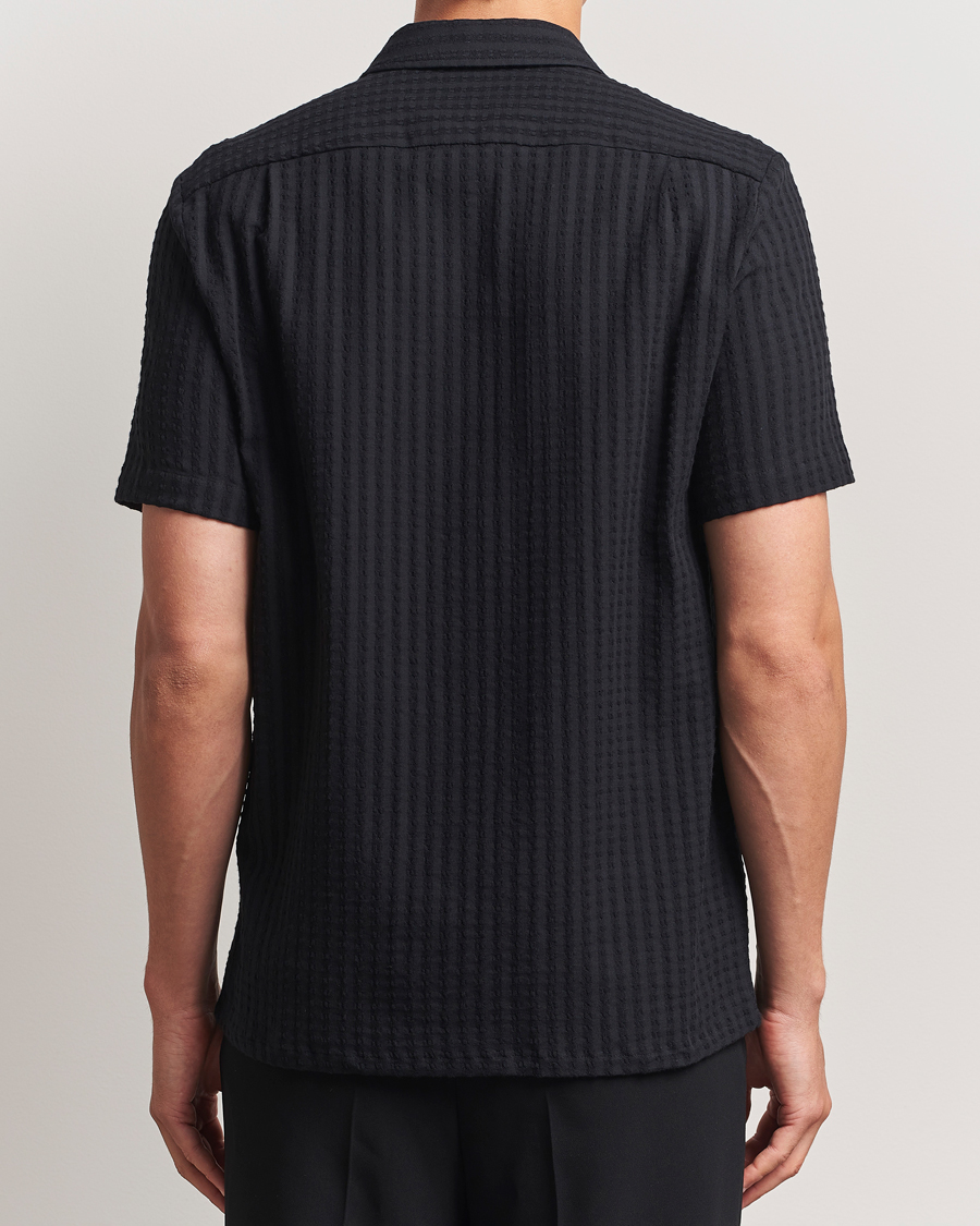 Homme | Chemises | Samsøe Samsøe | Avan Structured Short Sleeve Shirt Black