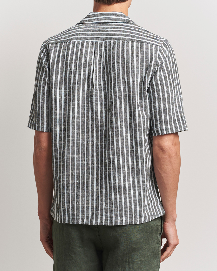 Homme | Chemises | Samsøe Samsøe | Oscar Striped Short Sleeve Shirt Climbing Ivy