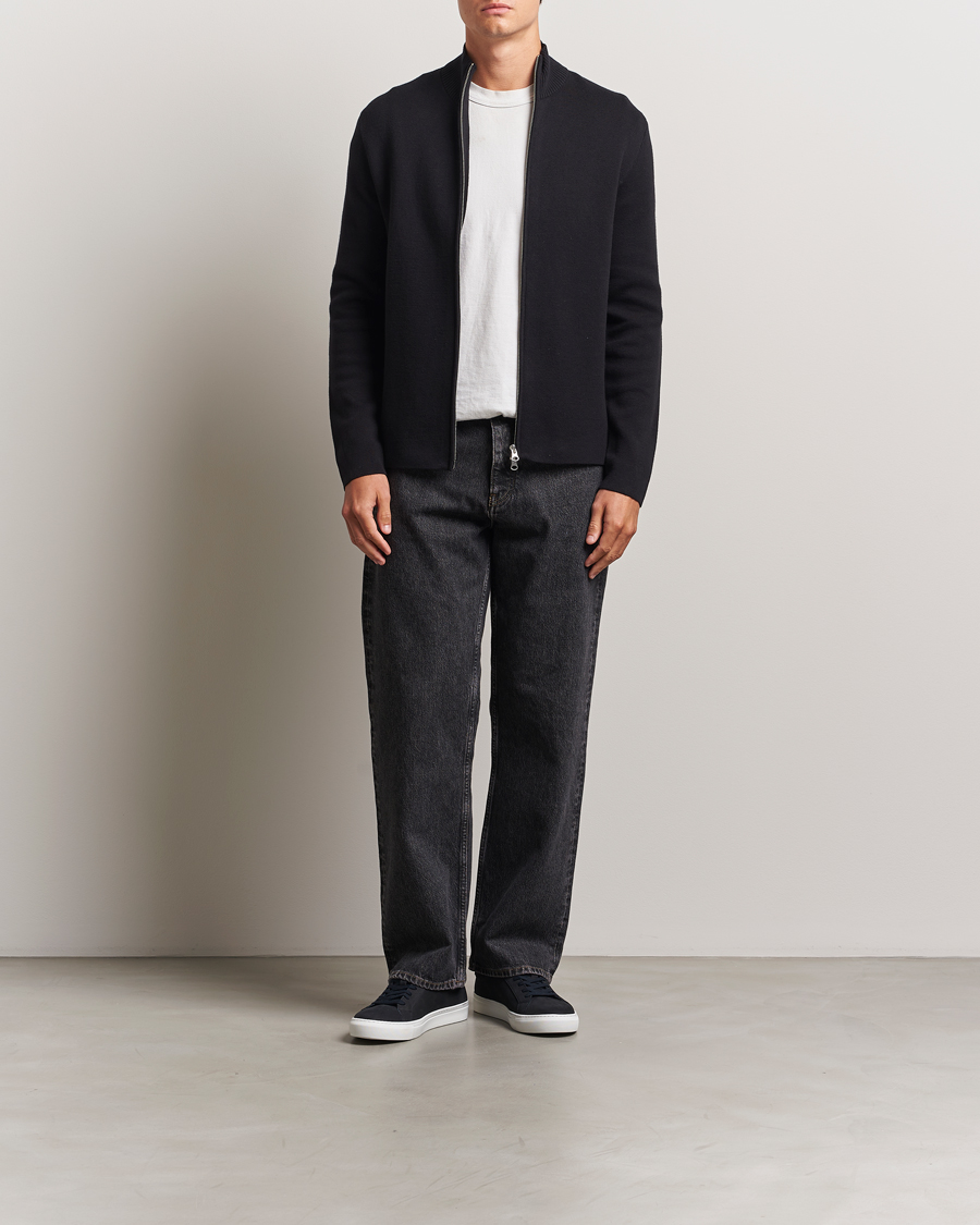 Homme | Pulls Et Tricots | Samsøe Samsøe | Niklas Full Zip Sweater Black