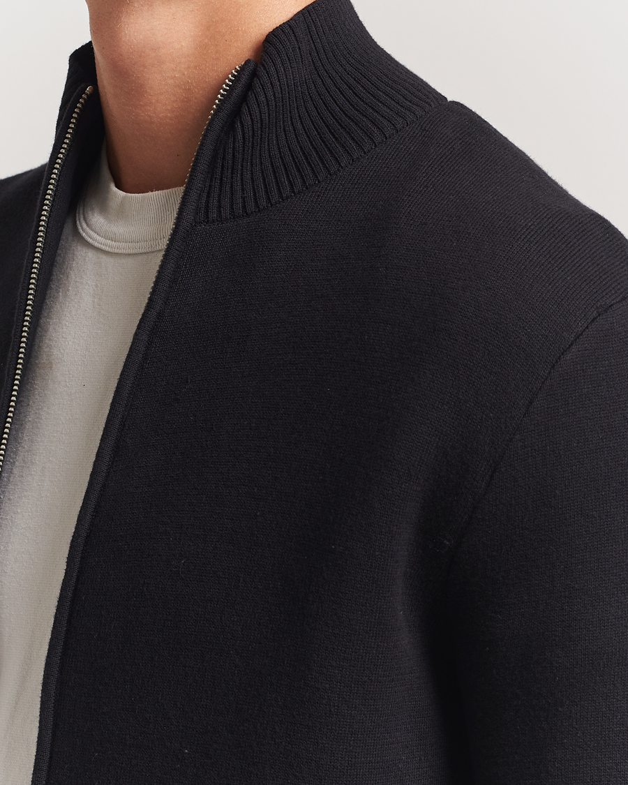 Homme | Pulls Et Tricots | Samsøe Samsøe | Niklas Full Zip Sweater Black