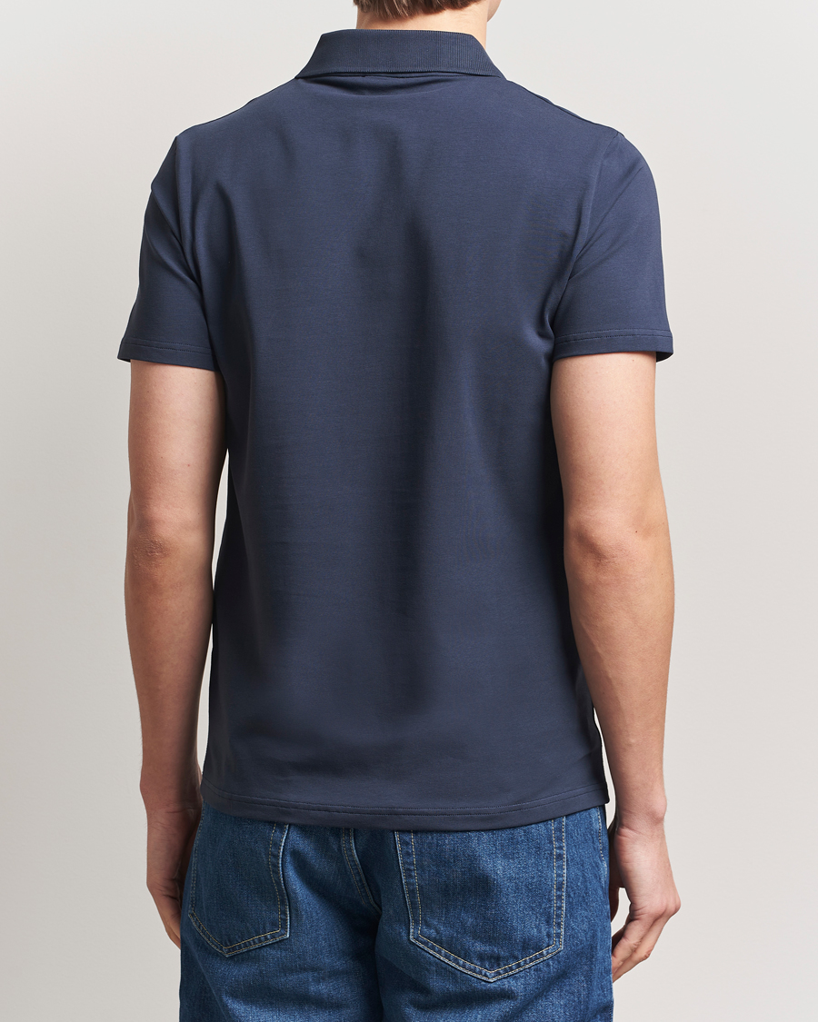 Heren | Polo's | Filippa K | Soft Lycra Polo T-Shirt Dusk Blue