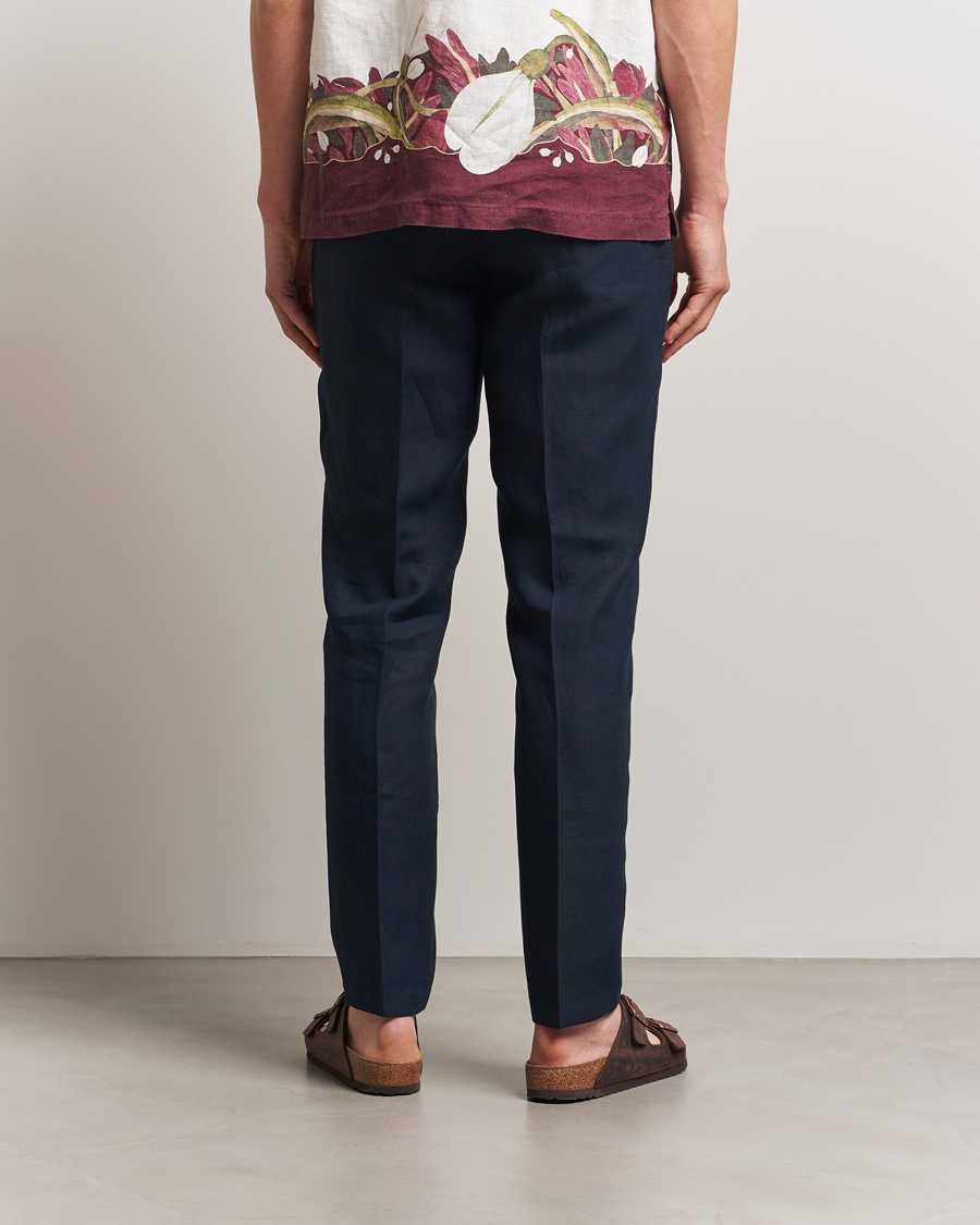 Heren | Broeken | Orlebar Brown | Griffon Italian Linen Trousers Night Iris