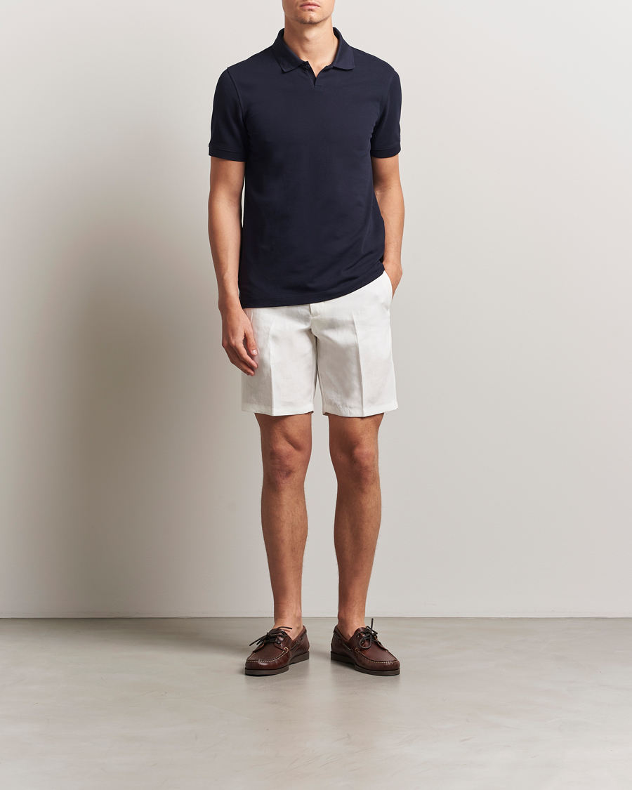 Heren | Polo's | Orlebar Brown | Bruno Organic Cotton Pique Night Iris