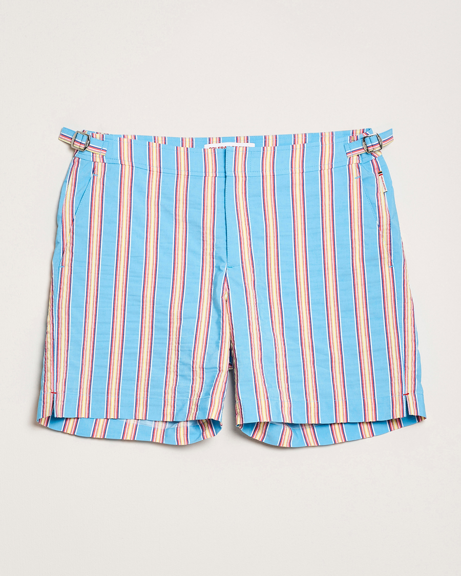 Heren | Zwembroek | Orlebar Brown | Bulldog Deckchair Stripe Swimshorts Blue Multi