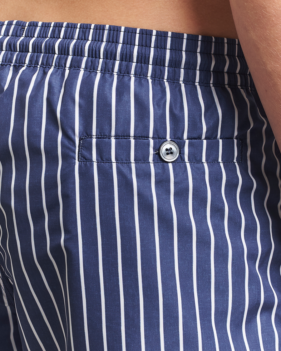 Heren | Zwembroek | Oscar Jacobson | Striped Swimshorts Navy