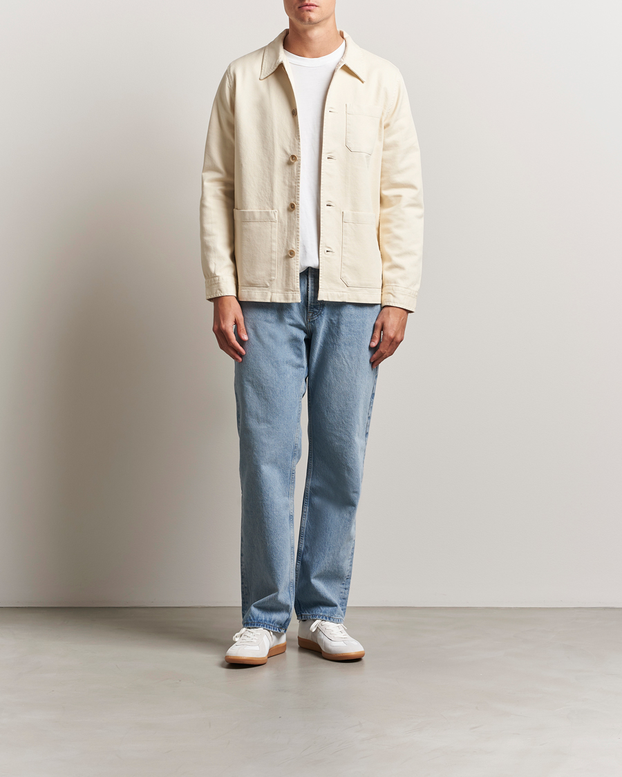 Homme | Chemises | Nudie Jeans | Barney Worker Overshirt Ivory