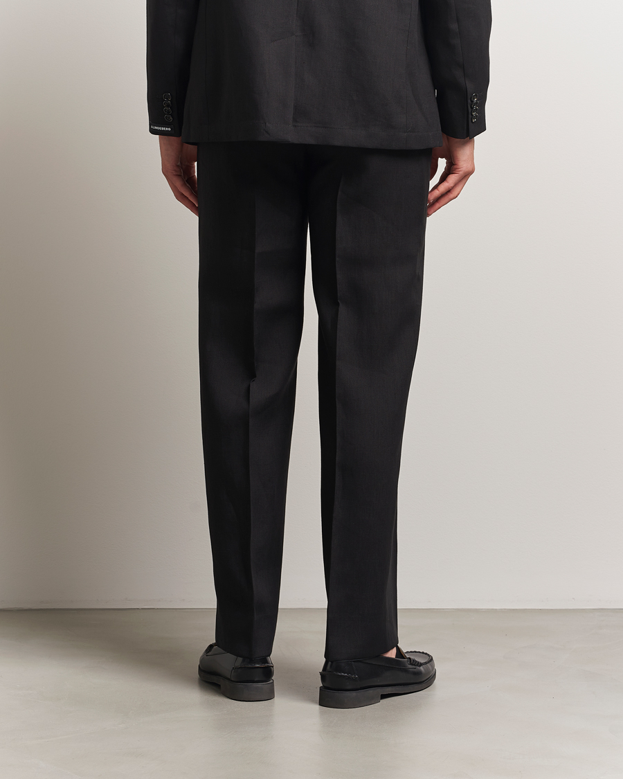 Heren | Broeken | J.Lindeberg | Gabi Super Linen Pants Black