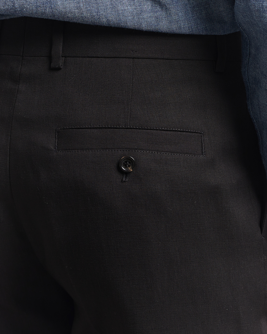 Heren | Broeken | J.Lindeberg | Gabi Super Linen Pants Black