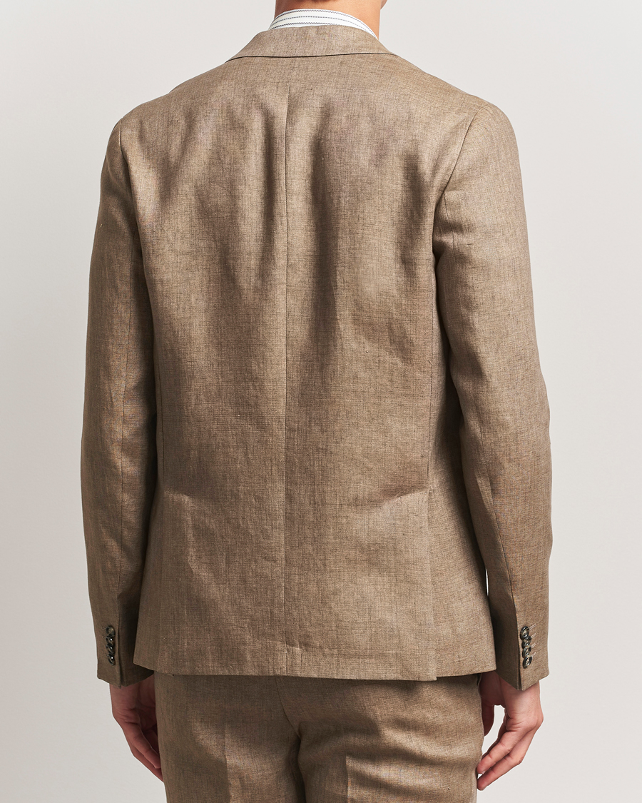 Heren | Blazers | J.Lindeberg | Elton Unlined Super Linen Blazer Nutmeg