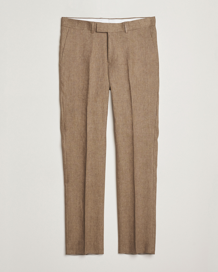 Homme | Pantalons | J.Lindeberg | Lois Super Linen Pants Nutmeg