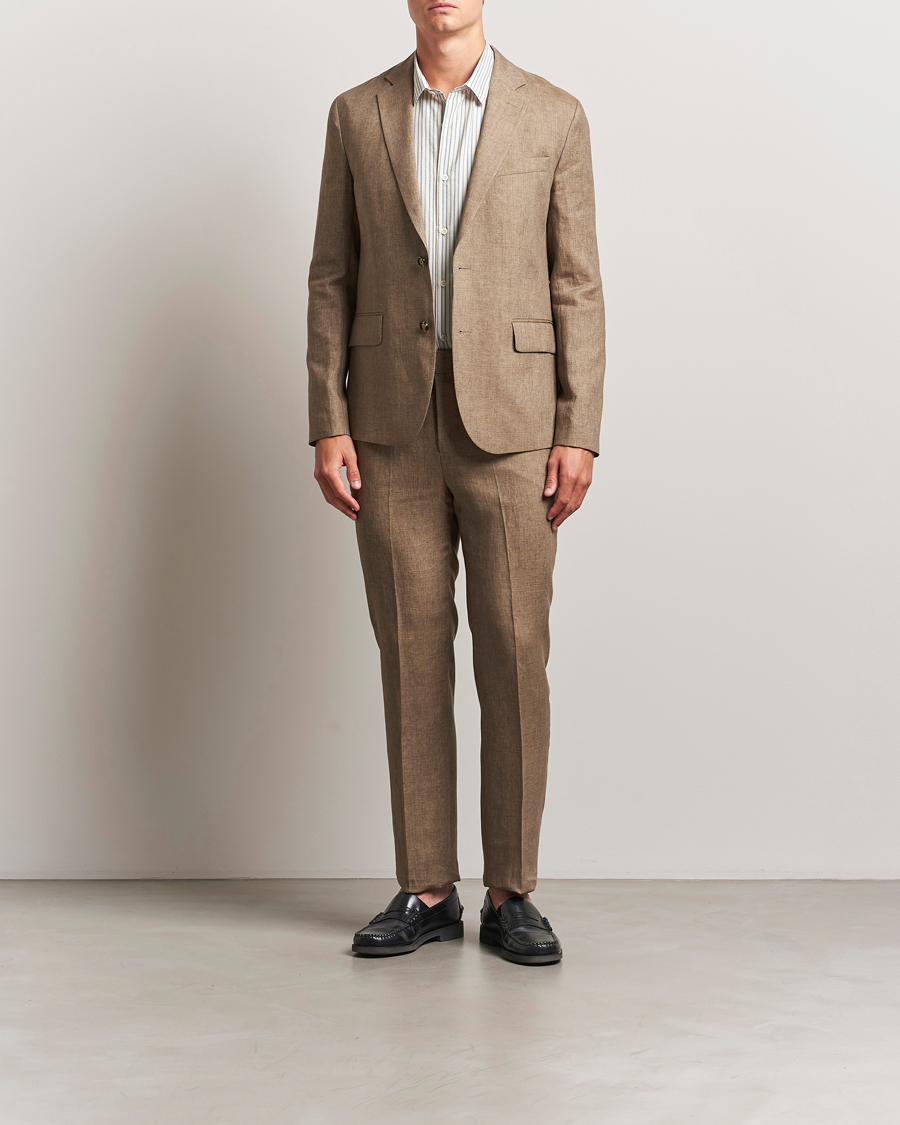 Homme | Pantalons | J.Lindeberg | Lois Super Linen Pants Nutmeg