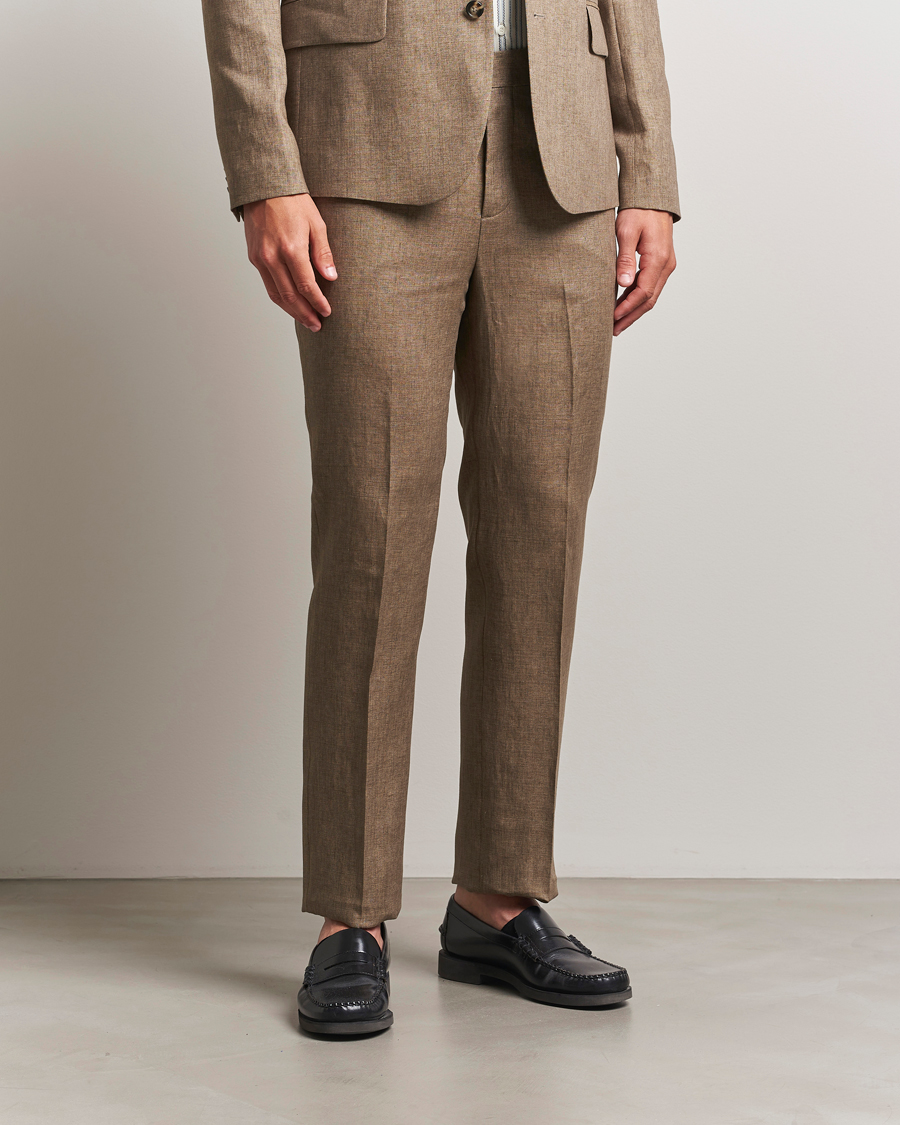 Heren | Broeken | J.Lindeberg | Lois Super Linen Pants Nutmeg