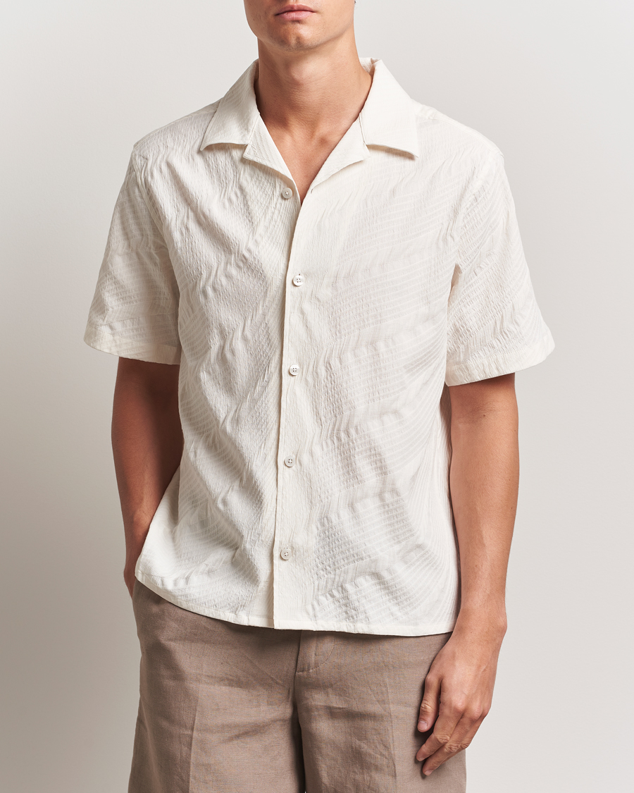 Homme | Chemises | J.Lindeberg | Donso Stretch Texture Shirt Moonbeam