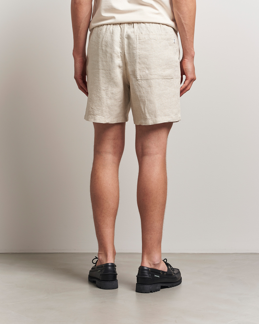 Homme | Shorts | NN07 | Gregor Linen Drawstring Shorts Oat
