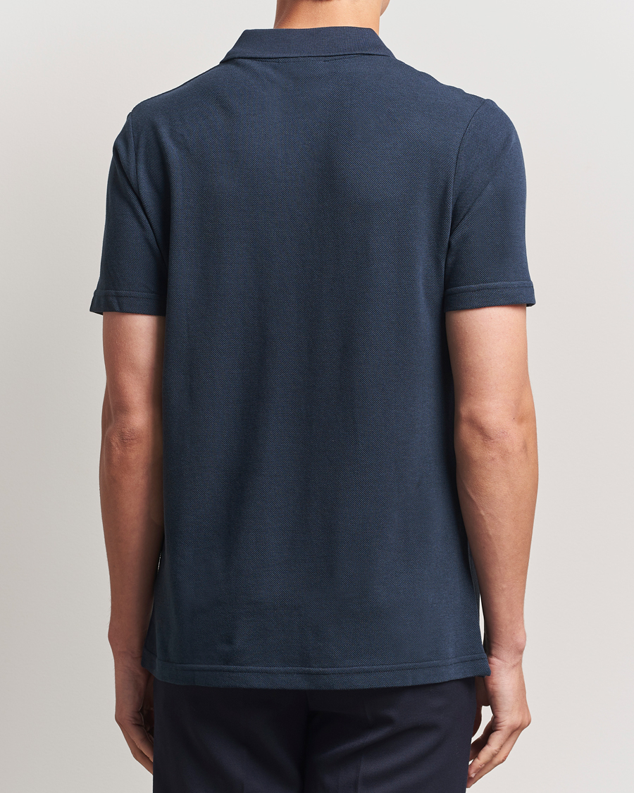 Homme | Polos | NN07 | Paul Cotton/Lyocell Polo Navy Blue