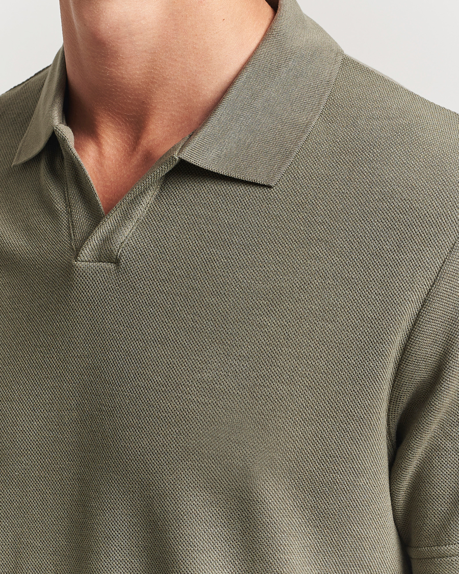 Homme | Polos | NN07 | Paul Cotton/Lyocell Polo Capers Green