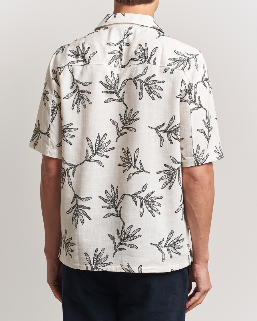 Homme | Chemises | NN07 | Ole Printed Cotton/Lyocell Resort Shirt Off White