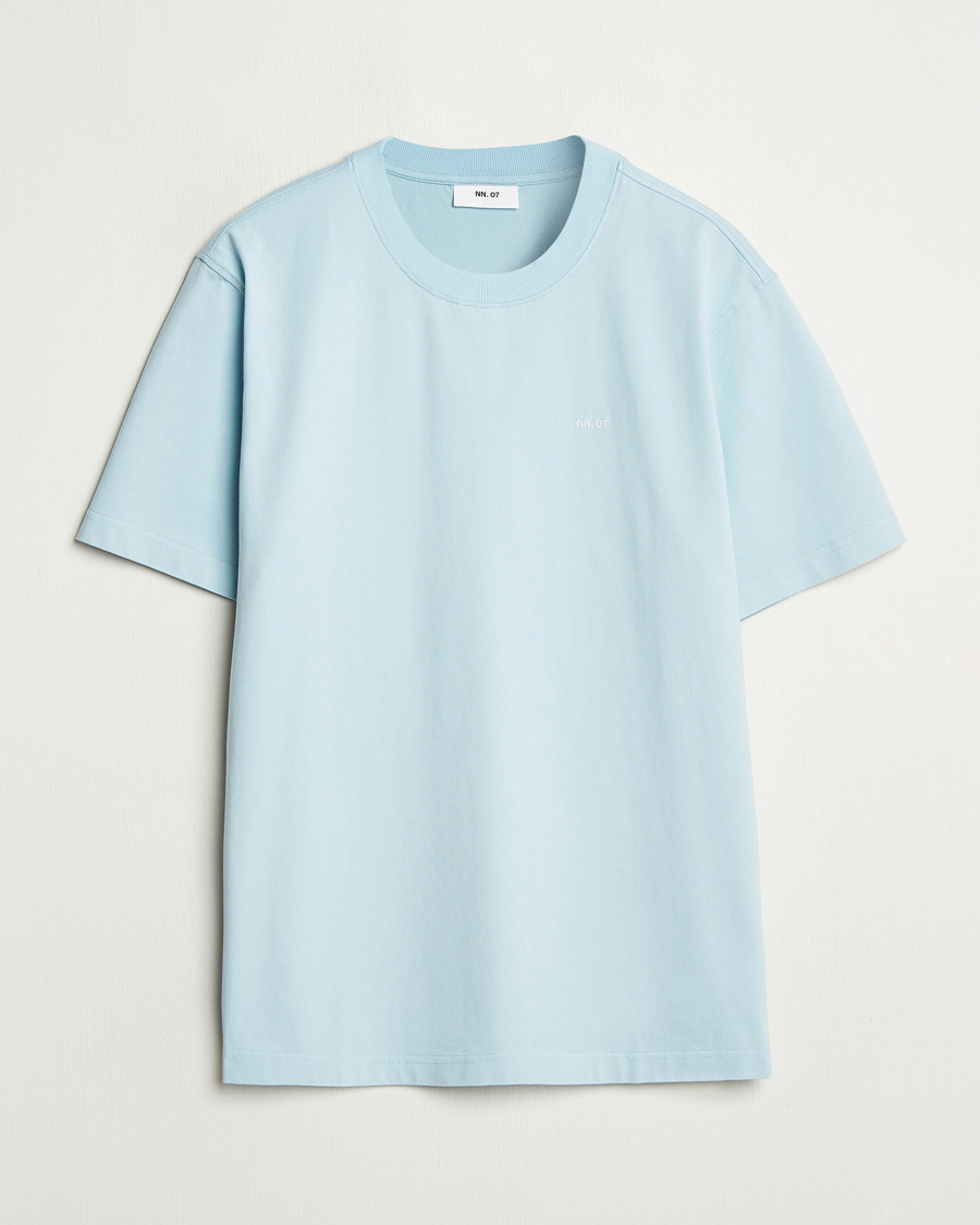 Homme | T-shirts | NN07 | Adam Logo Crew Neck T-Shirt Winter Sky