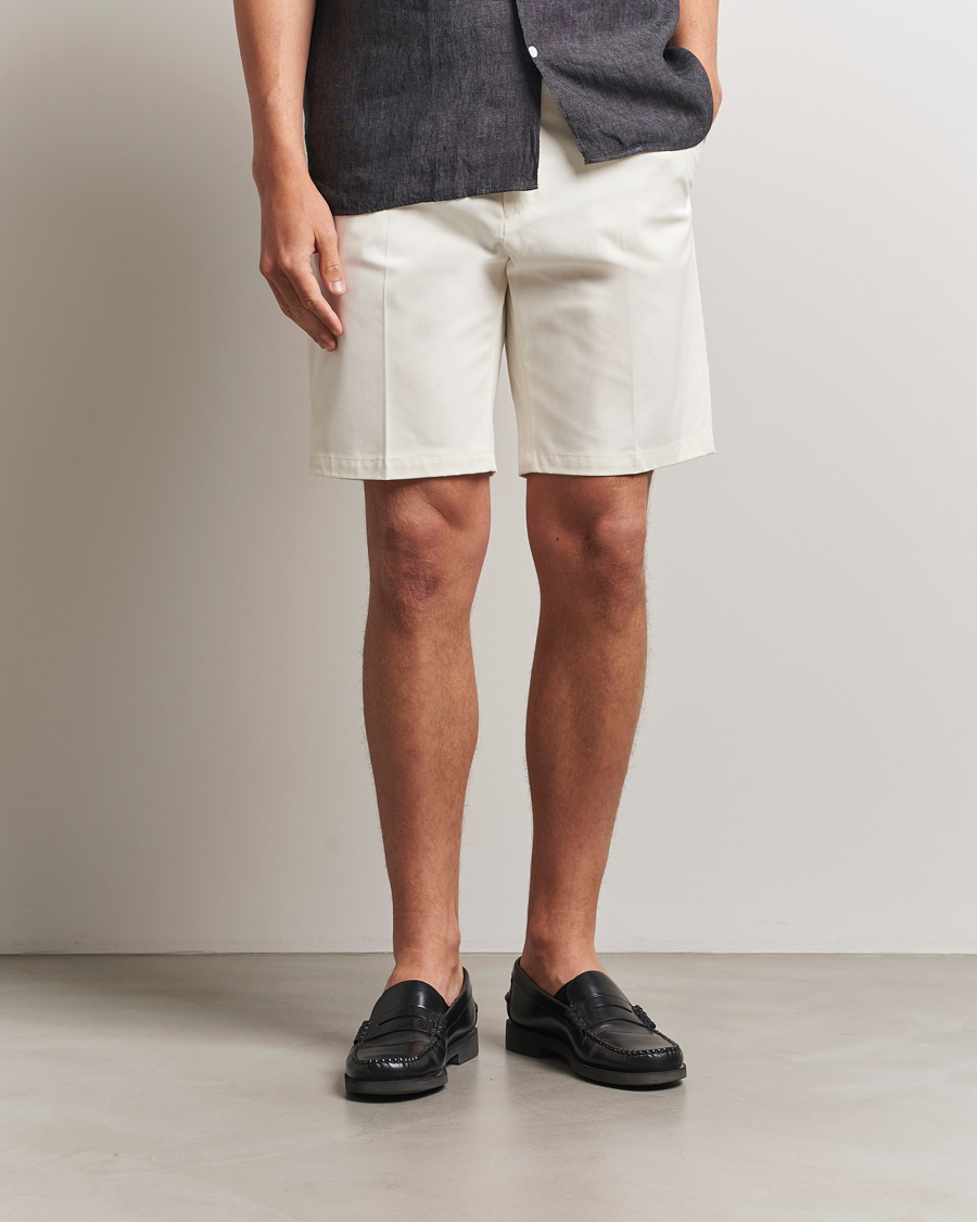 Homme | Shorts | Tiger of Sweden | Tenut Cotton Shorts Soft White