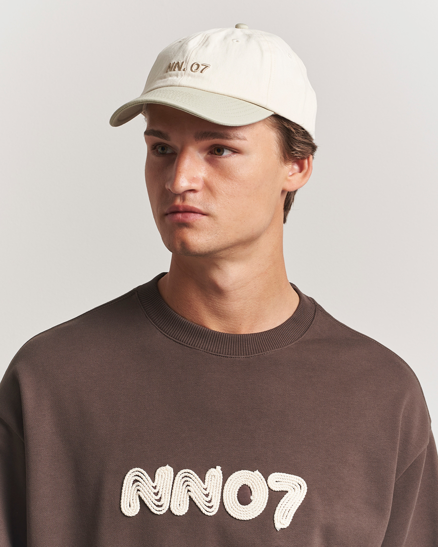 Homme | Bobs Et Casquettes | NN07 | Logo Cap Sage Green/Off White