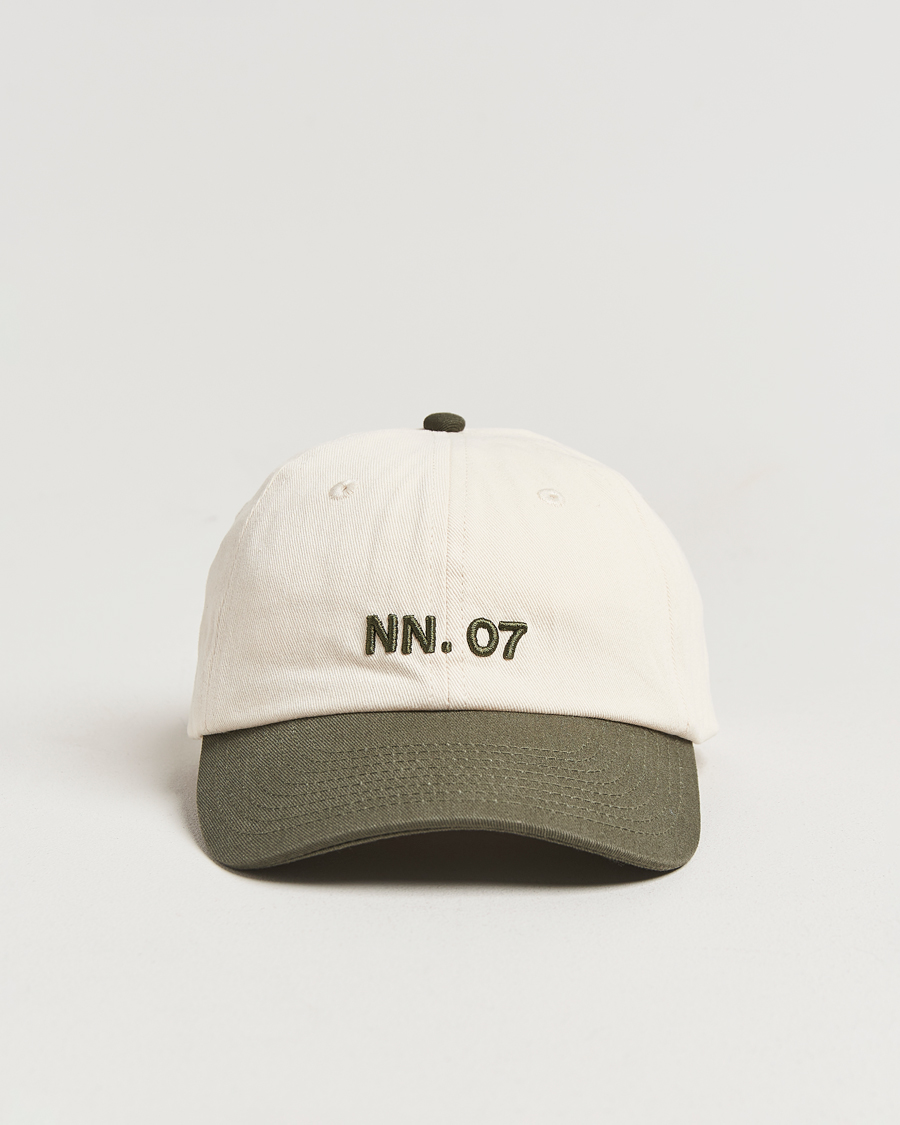 Homme | Bobs Et Casquettes | NN07 | Logo Cap Croc Green/Off White
