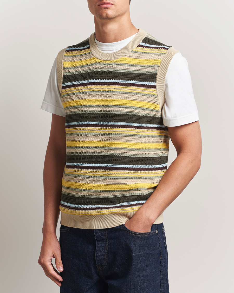 Heren | Truien | NN07 | Huxley Knitted Striped Vest Multi