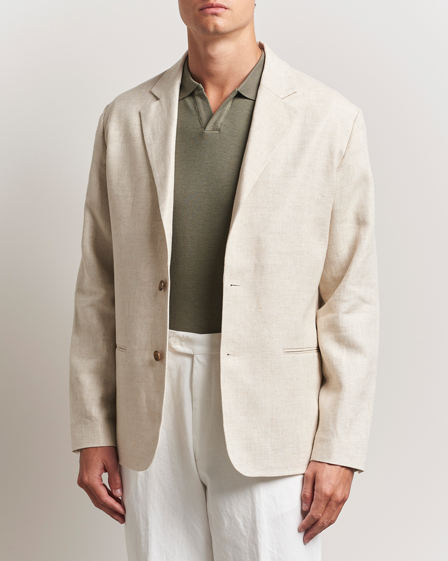 Heren | Blazers | NN07 | Timo Linen Blazer Oat