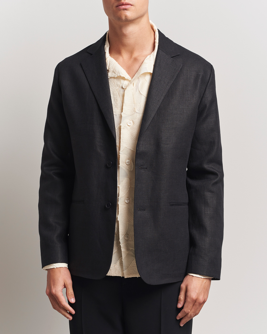 Homme | Blazers | NN07 | Timo Linen Blazer Black