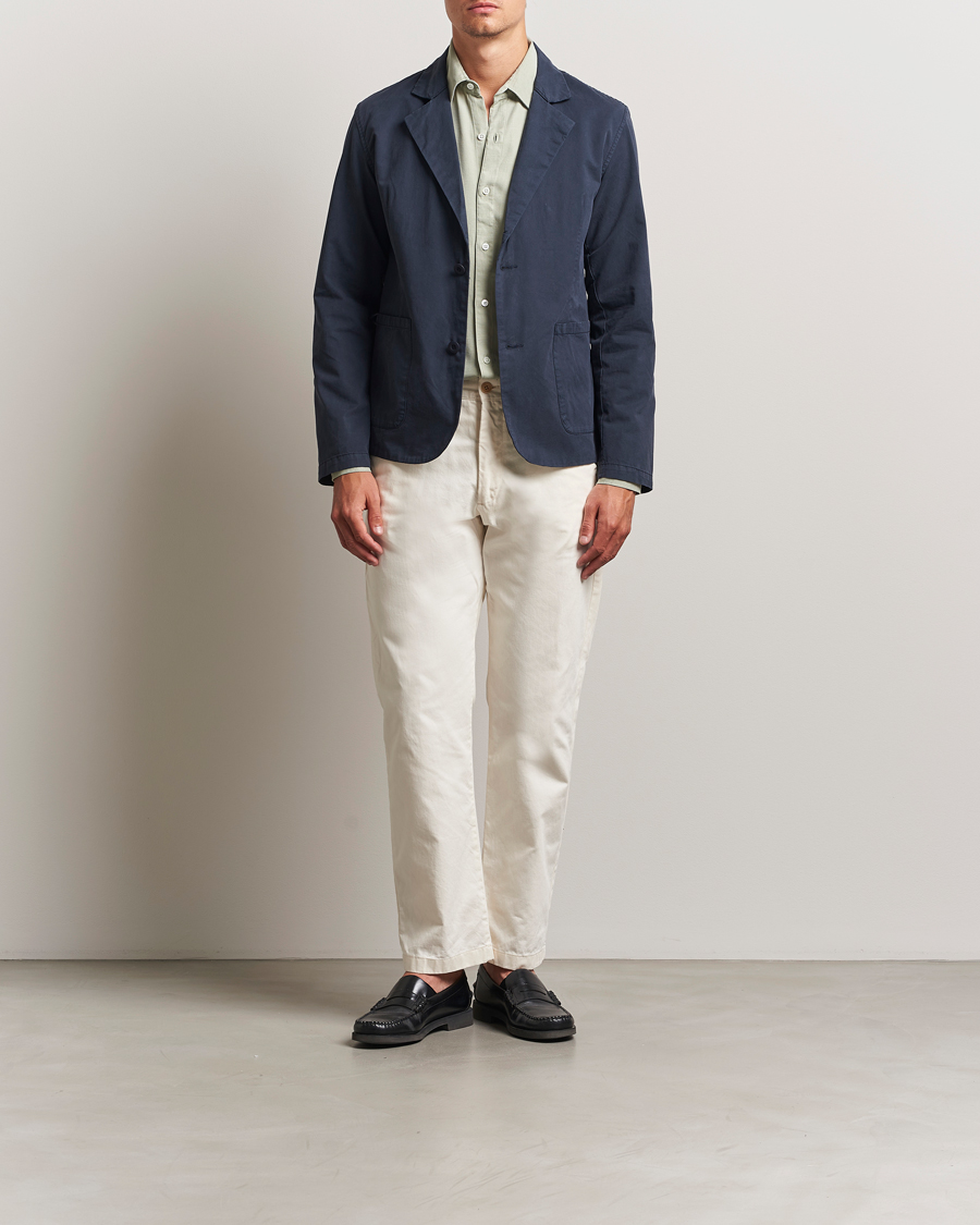 Heren | Blazers | A Day's March | Mace Unconstructed Blazer Navy