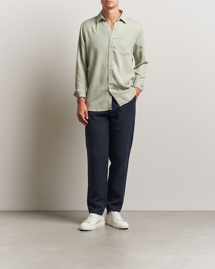 Homme | Pantalons | A Day's March | Madu Linen Trousers Navy