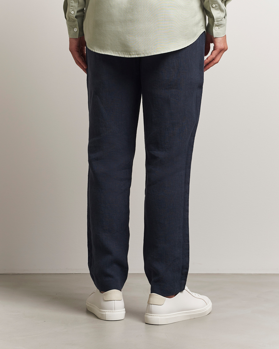 Homme | Pantalons | A Day's March | Madu Linen Trousers Navy