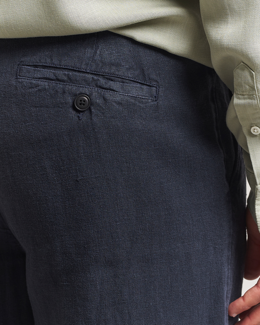 Homme | Pantalons | A Day's March | Madu Linen Trousers Navy