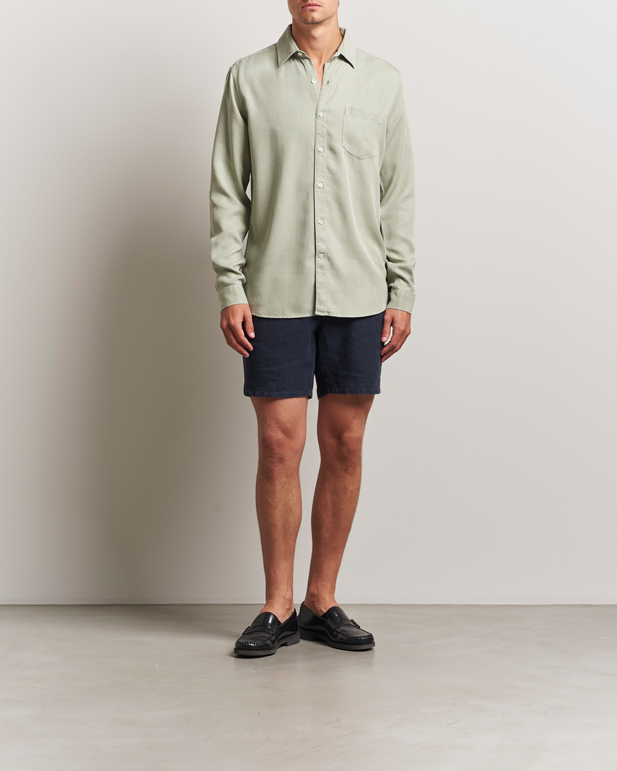 Homme | Shorts | A Day's March | Ipu Linen Drawstring Shorts Navy