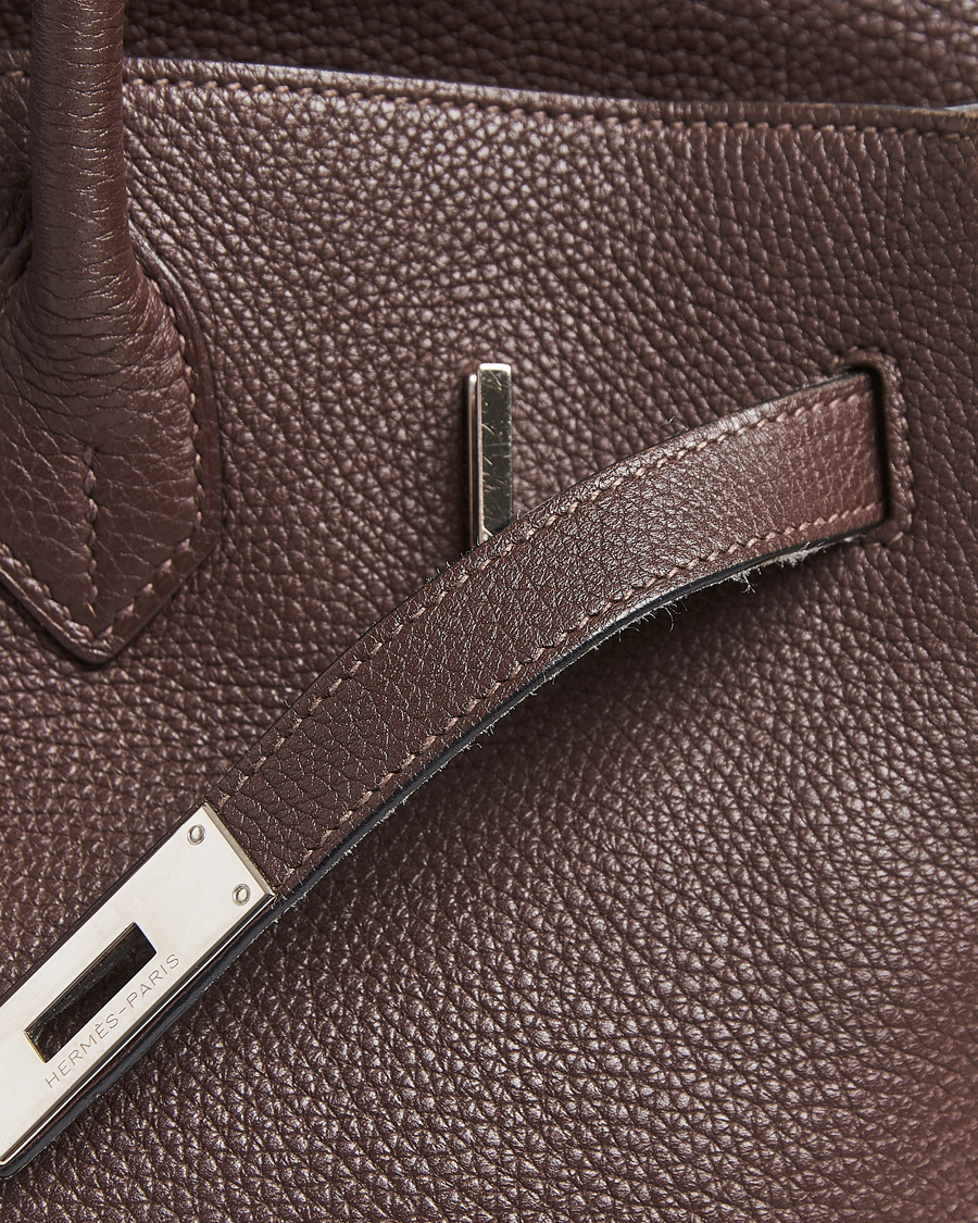 Heren | Pre-Owned & Vintage Bags | Hermès Pre-Owned | Birkin 35 Taurillon Clémence Ebène