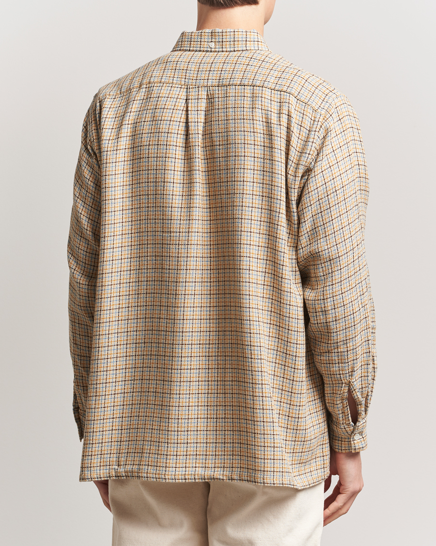 Heren | Overhemden | BEAMS PLUS | Gunclub Mesh Button Down Shirt Beige