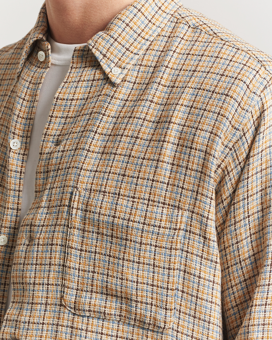 Heren | Overhemden | BEAMS PLUS | Gunclub Mesh Button Down Shirt Beige