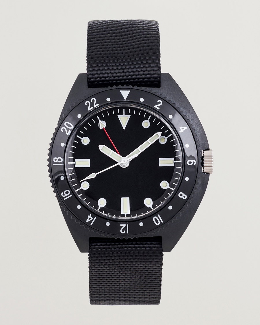 Heren | Stoffen band | BEAMS PLUS | Type-P24 Utility Watch Black